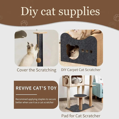 Self-Adhesive Cat Scratching Mat - Trimmable Furniture Protector | 8 Colors