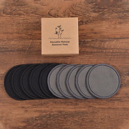 Eco Bamboo Makeup Remover Pads - 10 Pack Reusable Sustainable Cotton Rounds