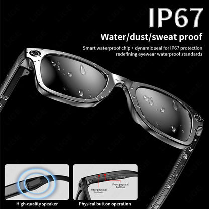 Smart Camera Glasses - AI Voice Assistant & Music