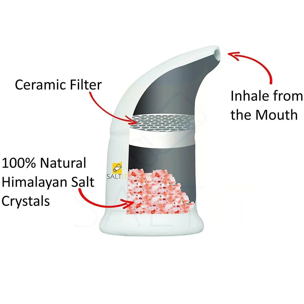 HimalayaQi™ - Ceramic Inhaler for Halotherapy | Respiratory Wellness