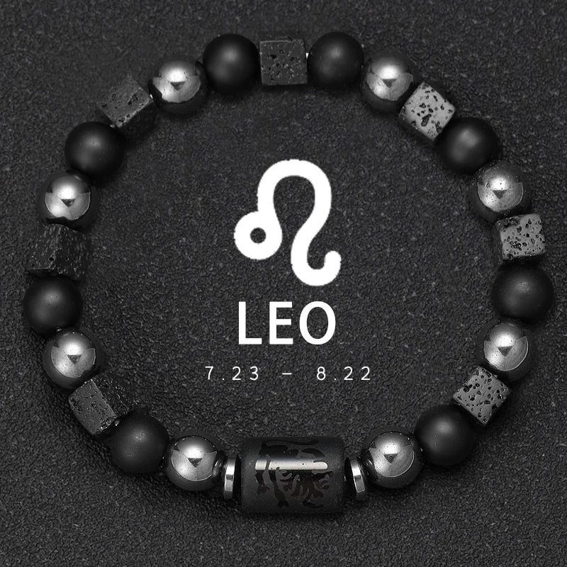 Natural Stone Zodiac Bracelets - Healing Crystal Jewelry for All 12 Signs | Couples & Friendship Gifts
