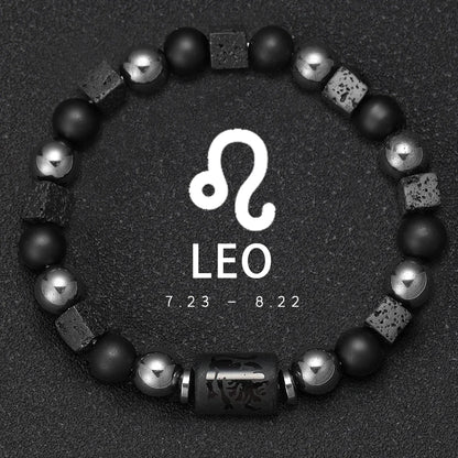 Natural Stone Zodiac Bracelets - Healing Crystal Jewelry for All 12 Signs | Couples & Friendship Gifts