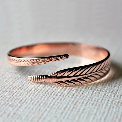 Roman Empress Copper Wing Cuff - Ancient Power Symbol for Modern Dominance & Confidence