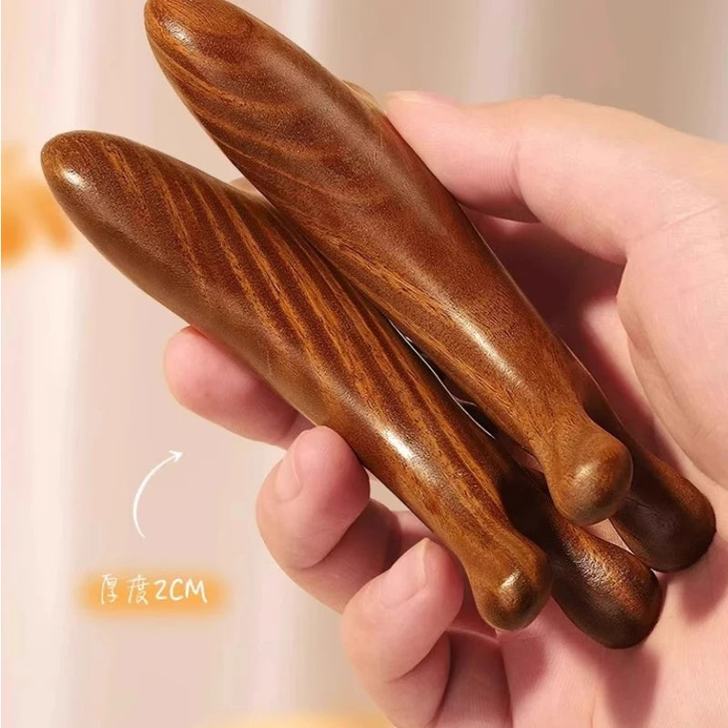 SandalFlow™ - Therapeutic Sandalwood Gua Sha Tool | Body & Facial Massage