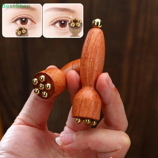 AuraComb™ Classic - Premium Copper & Rosewood Facial Gua Sha Tool for Relaxation & Rejuvenation
