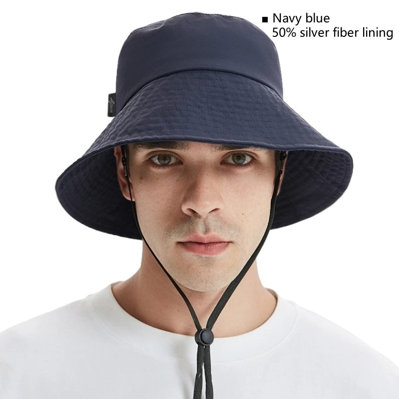 ShieldWave™ - Advanced Silver Fiber EMF Protection Bucket Hat | 5G & Radiation Shielding