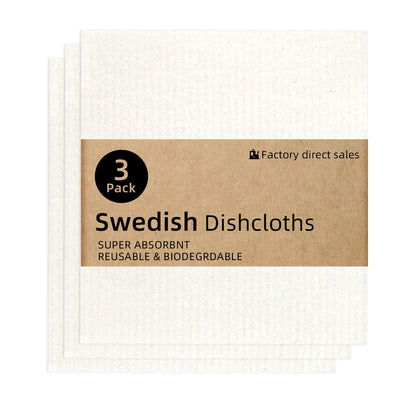 Swedish Dishcloths - Eco-Friendly Reusable Cleaning Cloths | Biodegradable & Super Absorbent
