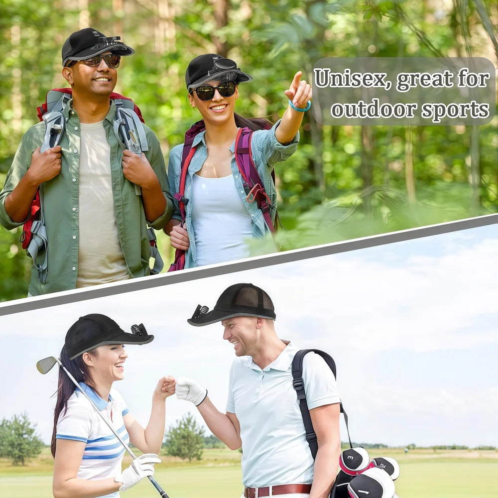 BreezeCap™ — Rechargeable Cooling Cap for Outdoor Comfort | Hiking, Fishing, Golf & More