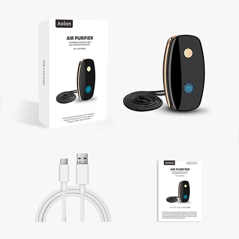 Necklace Air Purifier Negative Ion Generator - Dr Breathe