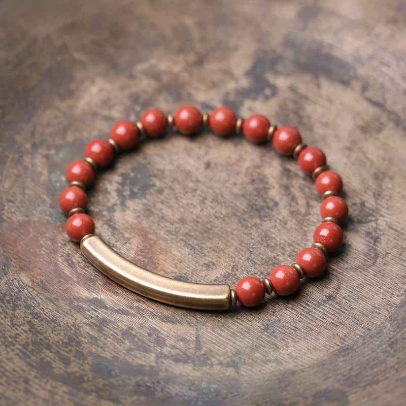 Luxury Sacred Stone Bracelets - Jade, Jasper & Obsidian with Copper - Handcrafted African Energy Jewelry