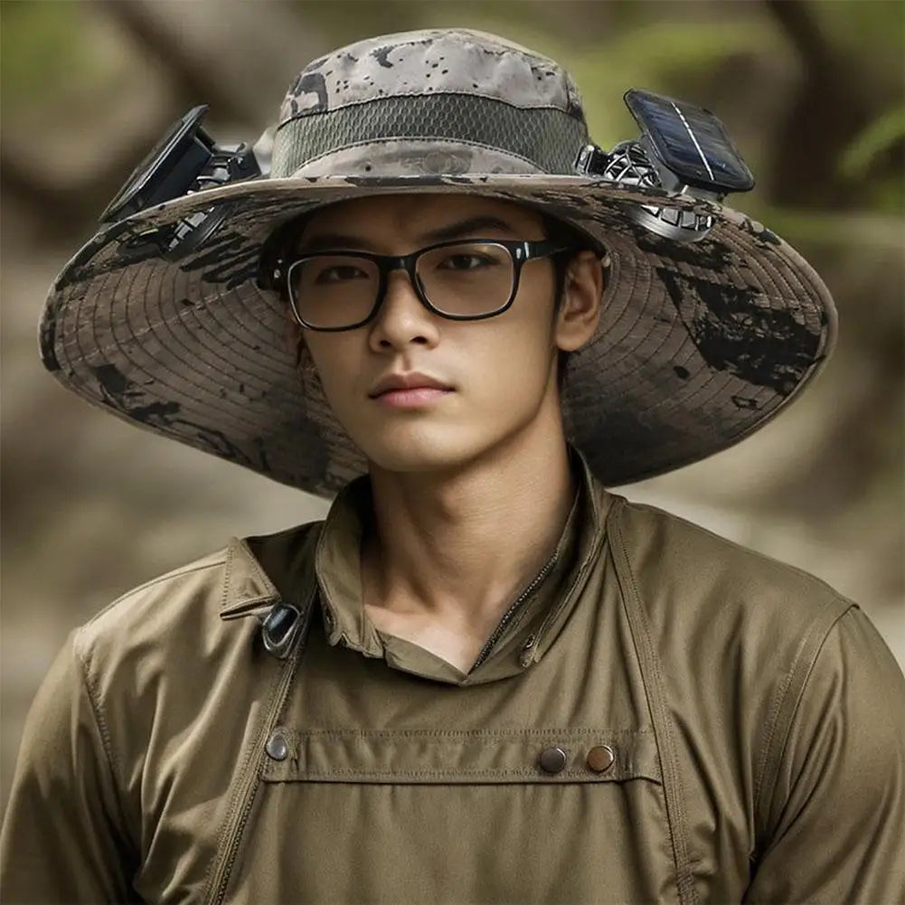 🌞 CoolShade Solar Fan Hat – OutAdvent
