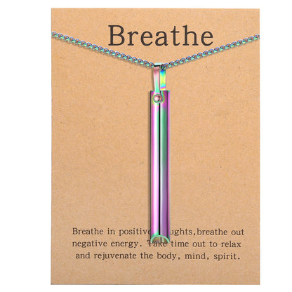 BreathFlow™ - Mindful Breathing Necklace for Concentration & Breathwork