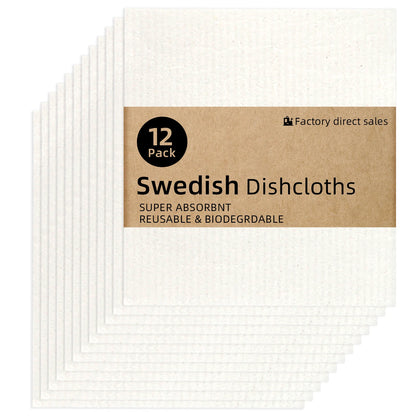 Swedish Dishcloths - Eco-Friendly Reusable Cleaning Cloths | Biodegradable & Super Absorbent