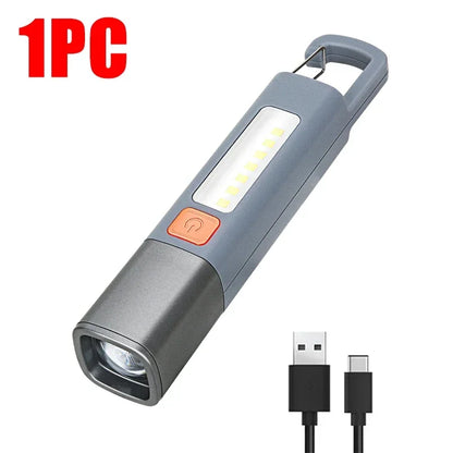 Rechargeable USB LED Flashlight - Super Bright Waterproof