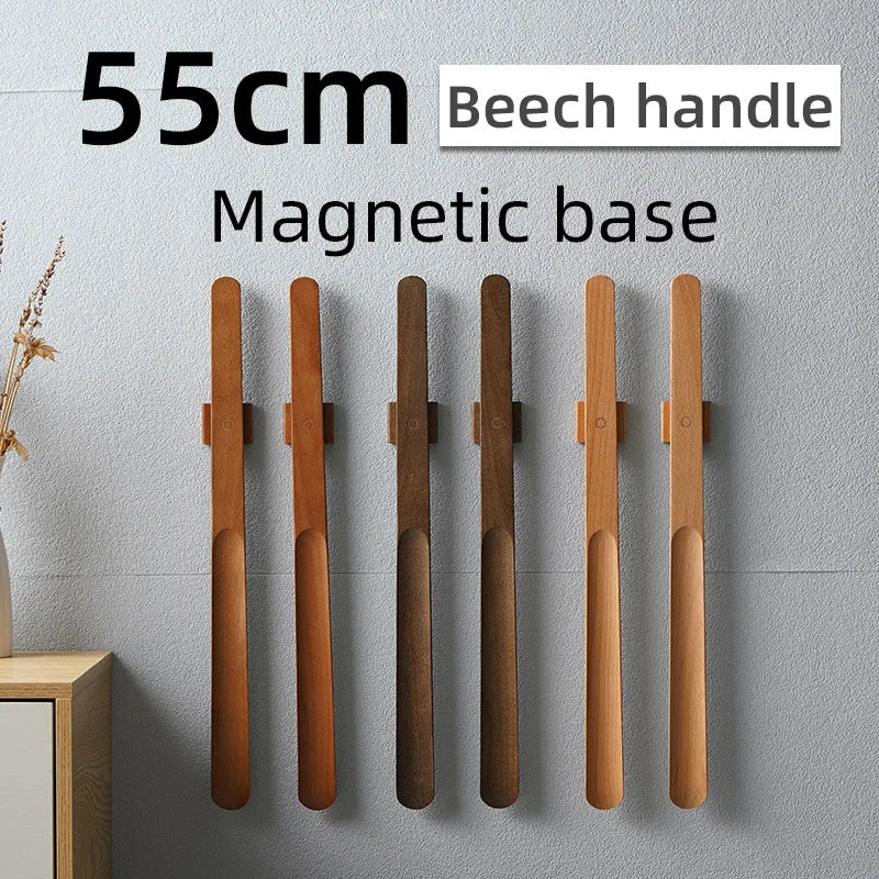 Eco Premium Magnetic Shoehorn - Long Handle Reforestation Wood