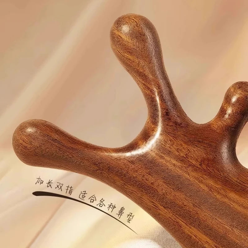 SandalFlow™ - Therapeutic Sandalwood Gua Sha Tool | Body & Facial Massage