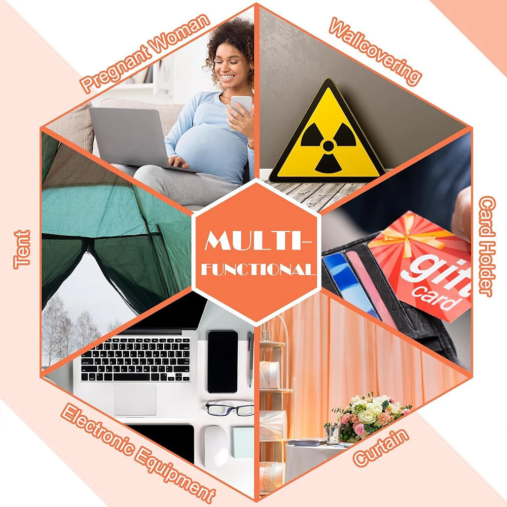 RF Shielding Copper Fabric | Blocks WiFi, RFID, 5G & EMF Radiation