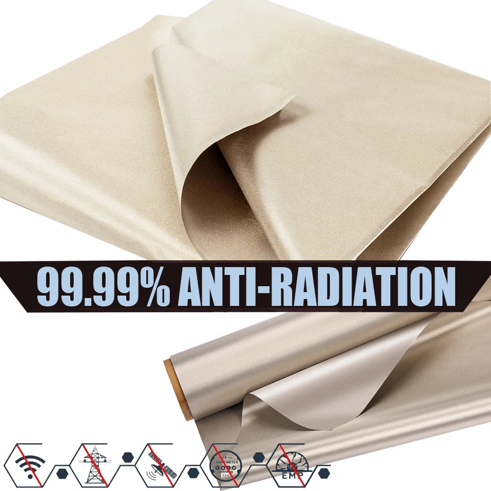 Premium EMF Protection Fabric - Faraday RFID Shielding Cloth for WiFi/RF Radiation Blocking