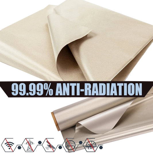 Premium EMF Protection Fabric - Faraday RFID Shielding Cloth for WiFi/RF Radiation Blocking