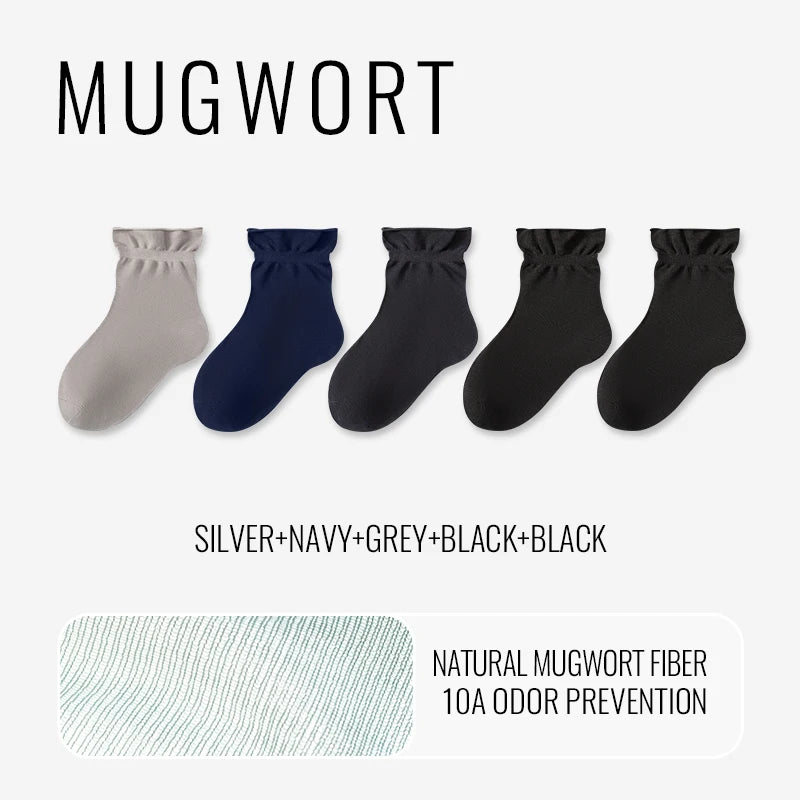 Mugwort Cooling Sleep Socks - 5 Pairs | Natural Herbal Comfort for Deep Relaxation & Better Sleep