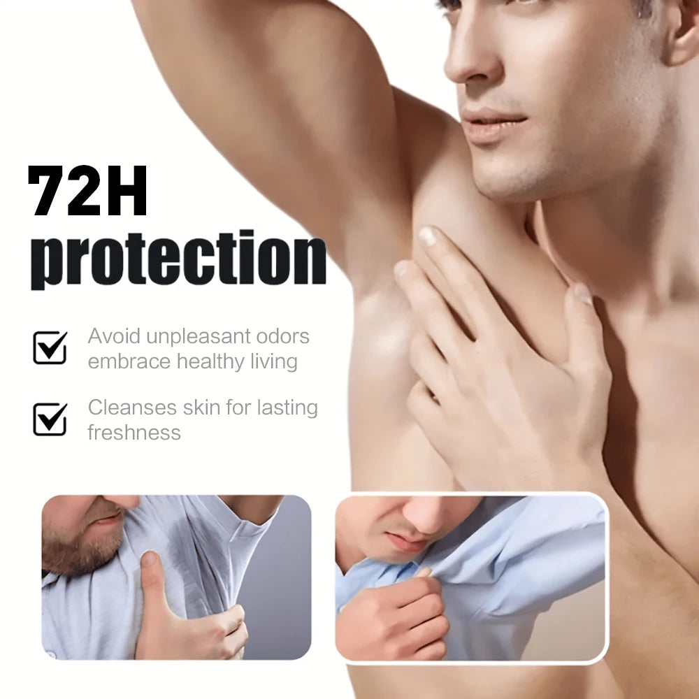 Natural Men's Deodorant Stick - Long-Lasting Odor Protection & Fresh Scent