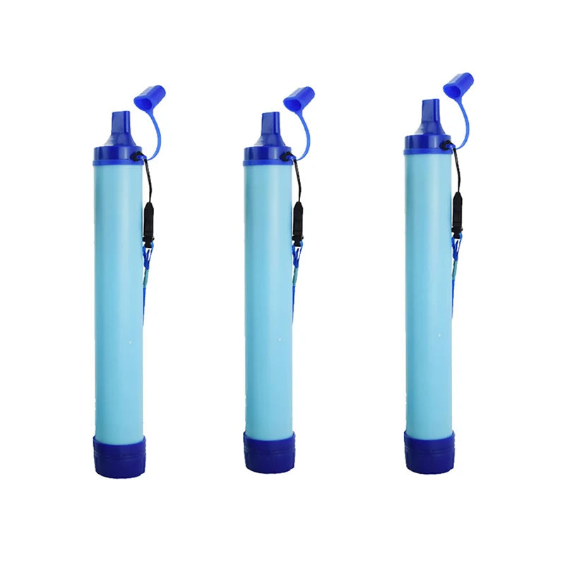 Portable Water Filter Straw - Emergency Survival Purifier for Camping Hiking & Outdoor Adventures