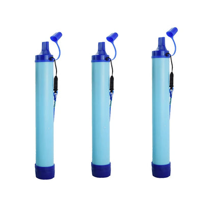 Portable Water Filter Straw - Emergency Survival Purifier for Camping Hiking & Outdoor Adventures