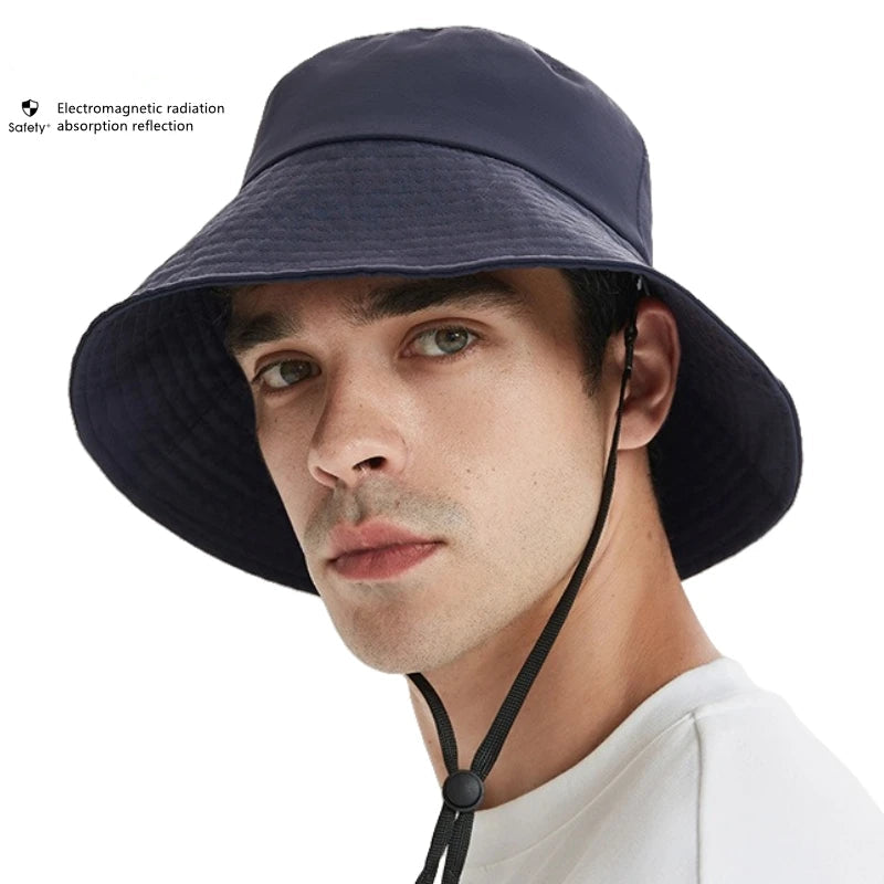 ShieldWave™ - Advanced Silver Fiber EMF Protection Bucket Hat | 5G & Radiation Shielding