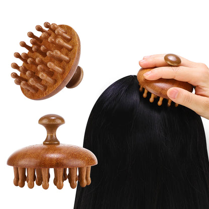 AuraComb™ Classic - Natural Sandalwood Therapeutic Comb | Traditional Massage & Wellness