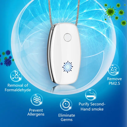 Necklace Air Purifier Negative Ion Generator - Dr Breathe