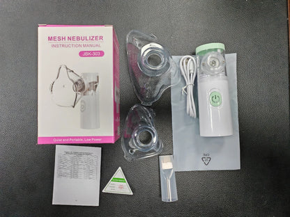 Silent Mesh Nebulizer - Professional Portable Ultrasonic Inhaler for Asthma & Respiratory Care | CE Certified