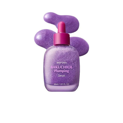 Bakuchiol & Vitamin C Face Serum Duo - Natural Anti-Aging Plumping Treatment for Radiant Glowing Skin