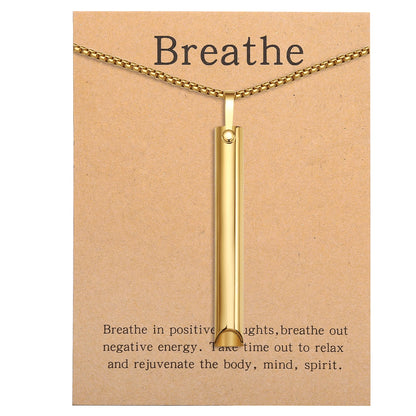 BreathFlow™ - Mindful Breathing Necklace for Concentration & Breathwork