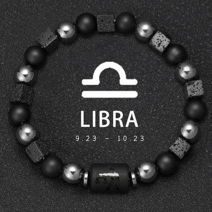 Natural Stone Zodiac Bracelets - Healing Crystal Jewelry for All 12 Signs | Couples & Friendship Gifts
