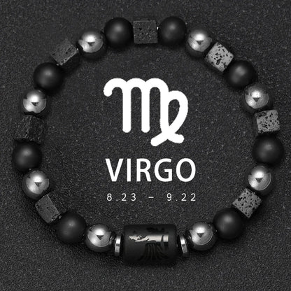 Natural Stone Zodiac Bracelets - Healing Crystal Jewelry for All 12 Signs | Couples & Friendship Gifts
