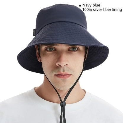 ShieldWave™ - Advanced Silver Fiber EMF Protection Bucket Hat | 5G & Radiation Shielding