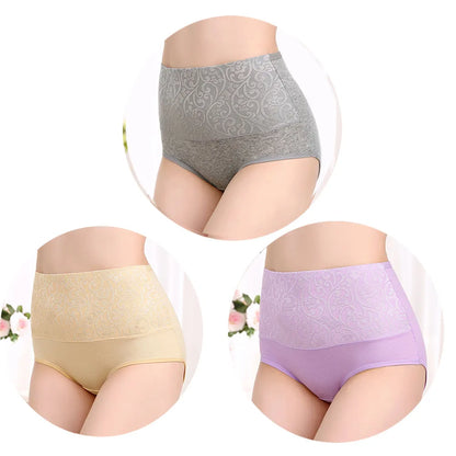 ComfortFit™ High Waist Cotton Briefs - 3-Pack Plus Size Underwear for Everyday Comfort L-5XL