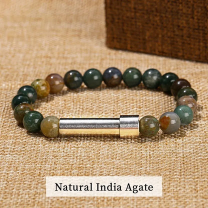 WhisperStone™ - Secret Message Bracelet | Natural Stone Beaded Bracelet with Hidden Capsule for Love Notes & Intentions