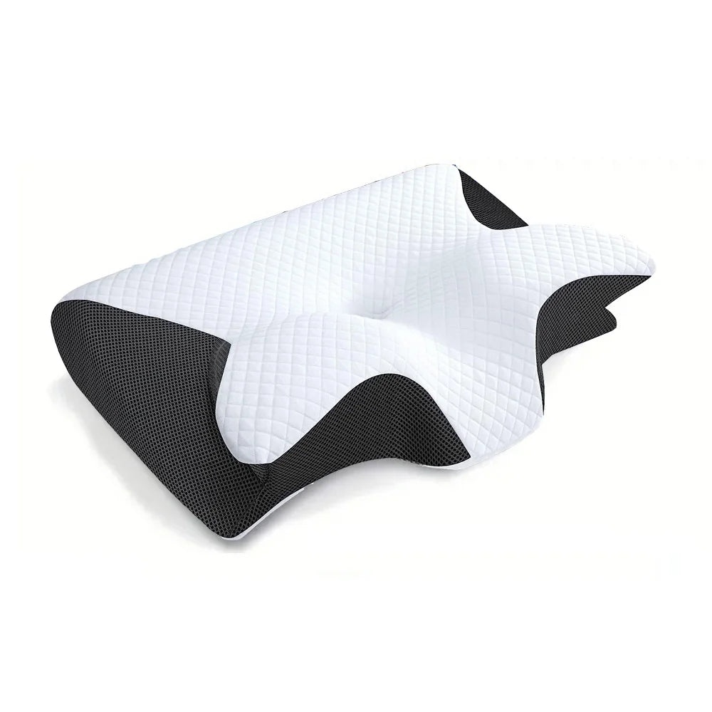 Premium Cervical Memory Foam Pillow - Ergonomic Neck Support for Pain Relief & Better Sleep