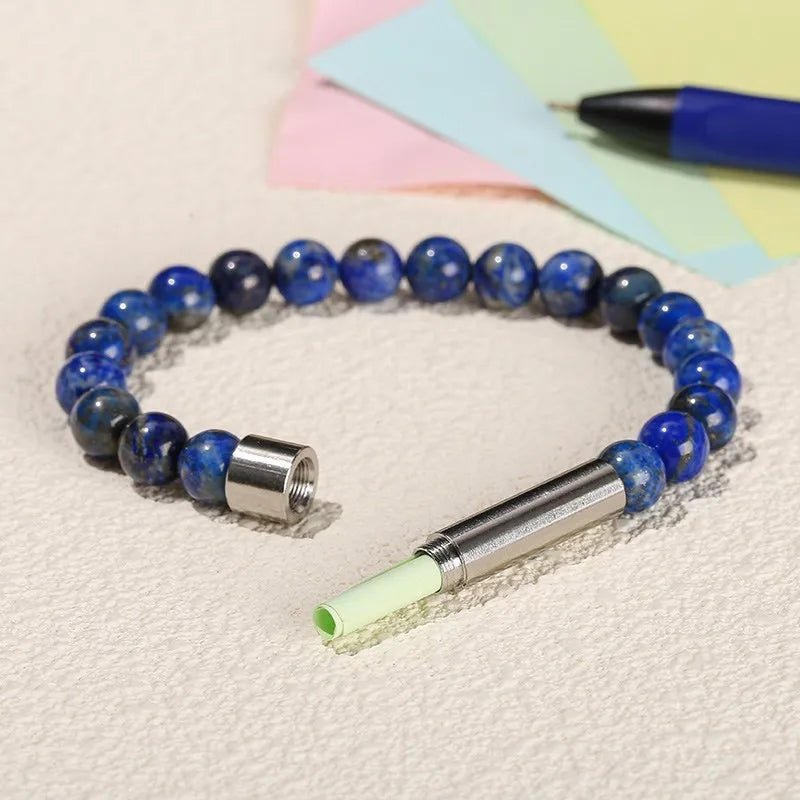 WhisperStone™ - Secret Message Bracelet | Natural Stone Beaded Bracelet with Hidden Capsule for Love Notes & Intentions