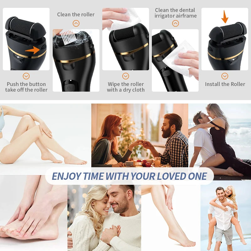 Electric Foot Grinder - Rechargeable USB Callus Remover with Adjustable Speed | Professional Pedicure Tool