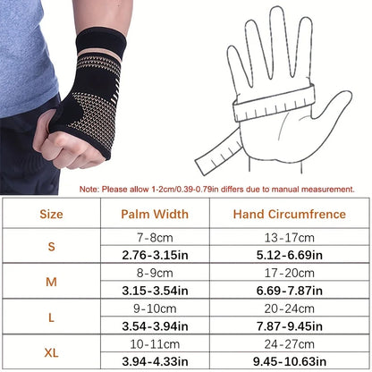 WristGuard Pro - Copper Fiber Support Brace for Pain Relief & Athletic Performance