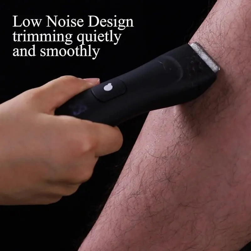 Electric Body Hair Trimmer - Rechargeable Bikini Razor with LED Display for Men & Women