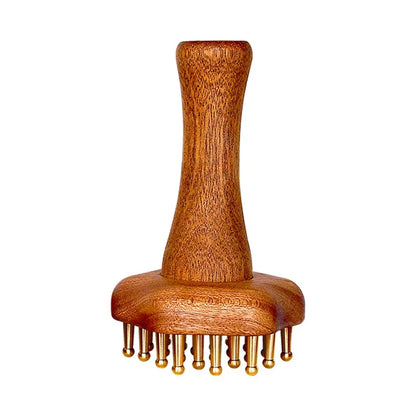 AuraComb™ Pro - Copper & Wood Gua Sha | Bioenergetic Therapy Tool