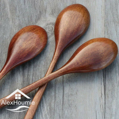 BambooEssence™ - Natural Bamboo Wooden Spoons Set | 6-Piece Korean Style for Eco-Conscious Kitchen