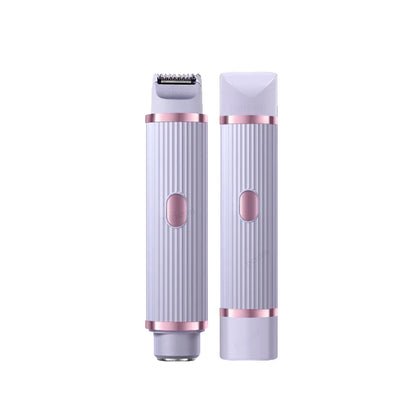 Painless Electric Bikini Trimmer & Facial Hair Remover - Portable Rechargeable Epilator for Women