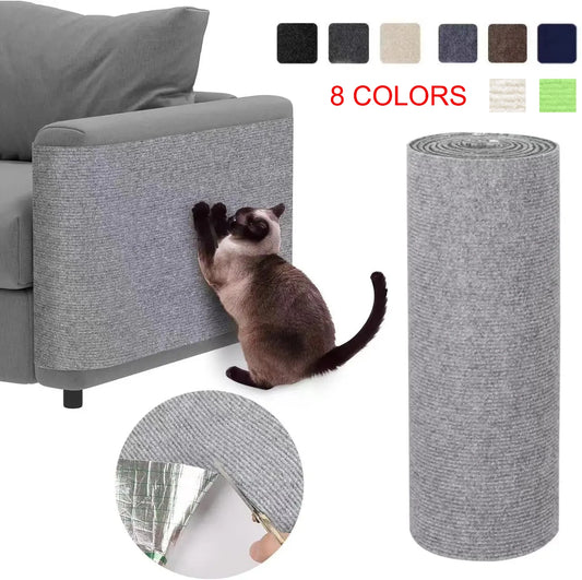 Self-Adhesive Cat Scratching Mat - Trimmable Furniture Protector | 8 Colors