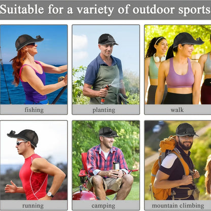 BreezeCap™ — Rechargeable Cooling Cap for Outdoor Comfort | Hiking, Fishing, Golf & More