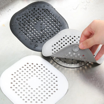 Silicone Drain Stopper - Universal Hair Catcher & Sink Strainer for Kitchen & Bathroom