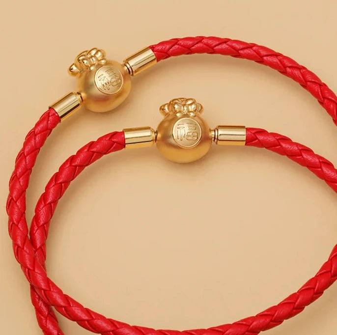 福 Fú Prosperity Bracelet - Authentic Chinese Lucky Charm Talisman for Abundance & Flow
